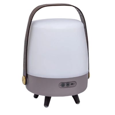 4. Kooduu Lite-up PLAY Mini Tragbarer Mono-Lautsprecher Beige, Weiß, Holz 8W