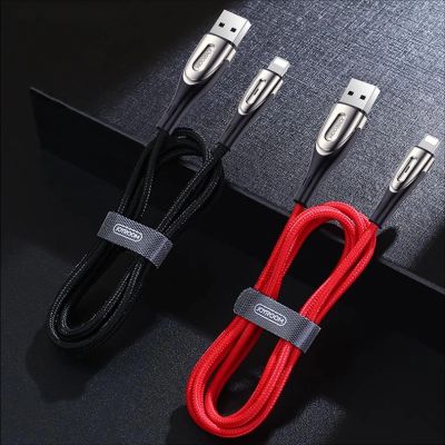 6. Joyroom Sharp Series S-M411 USB-A/ Lightning 3A-Kabel 1,2 m mit Ladeanzeige – Schwarz