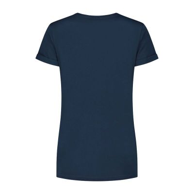 2. Rogelli Damen-T-Shirt mit Logo, marineblau, XL