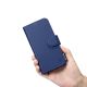 10. iCarer Wallet Case 2in1 Cover iPhone 14 Pro Leder Flip Case Anti-RFID blau (WMI14220726-BU)