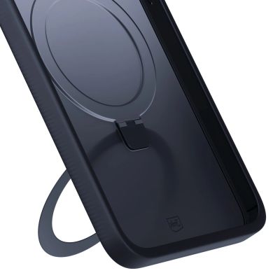 14. 3mk Smoke Case Mag&Stand Hülle für Apple iPhone 16 pro max – Schwarz