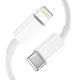 4. Tech-Protect C20W USB-C PD 20W / USB-A QC 3.0 Netzwerkladegerät mit USB-C / Lightning Kabel – Weiß