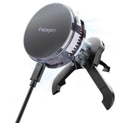 Spigen Essential EV25MFAQ Magnetische MagSafe-Lüftungshalterung fürs Auto – Schwarz