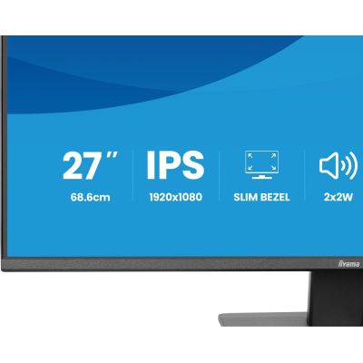22. iiyama ProLite X2793HSU-B1 Computermonitor 68,6 cm (27") 1920 x 1080 px Full HD LED Schwarz