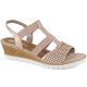 Bequeme Keilsandaletten Remonte W RKR667 Roségold