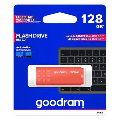 5. GOODRAM FLASHDRIVE 128 GB UME3 USB 3.0 ORANGE