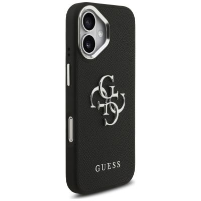 4. Guess Grained Big 4G Classic Logo Hülle für iPhone 17 - Schwarz