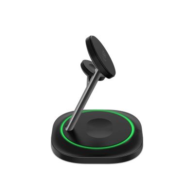 5. Tech-Protect QI15W-A46 3in1 Magnetisches MagSafe Induktives Ladegerät - Schwarz