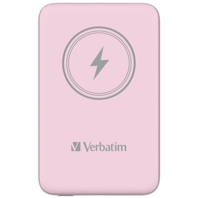 3. Verbatim Charge 'n' Go Lithium-Polymer-Akku (LiPo) 10000 mAh, kabelloses Laden, Pink