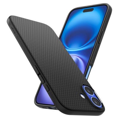 9. Spigen Liquid Air Hülle für iPhone 16 Plus – Schwarz