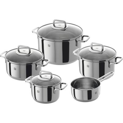 6. Set mit 5 Zwilling Quadro Töpfen
