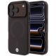 BMW Logo-Schutzhülle mit mattierter IML-Oberfläche und Metalllogo (MagSafe) für iPhone 18 Pro / 17 Pro – Burgunderrot