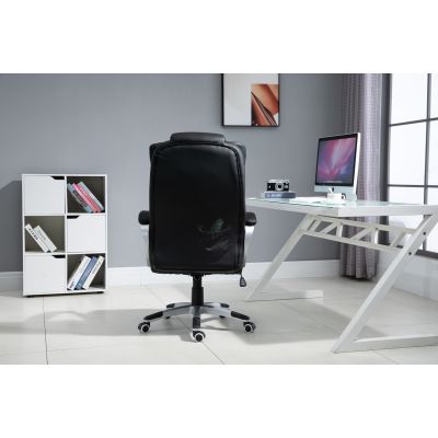 13. Activejet Bürostuhl mit Massagefunktion und Heizung, YK7304, Schwarz