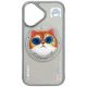 2. Nimmy Glasses Cool Cat MagSafe Case für iPhone 16 - Grau
