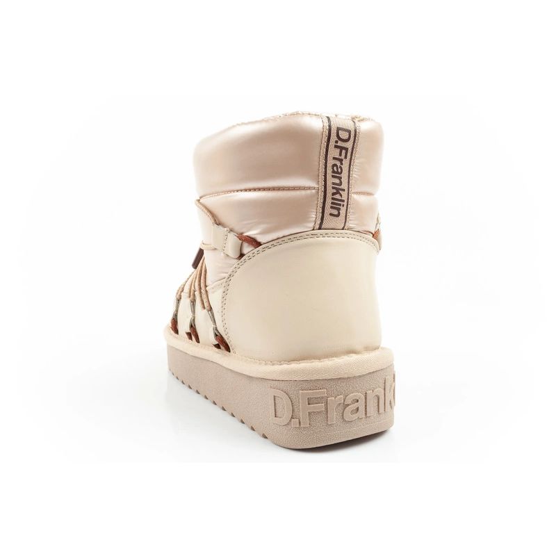 14. D.Franklin Damen Winter Schneestiefel Modische isolierte goldene Stiefeletten