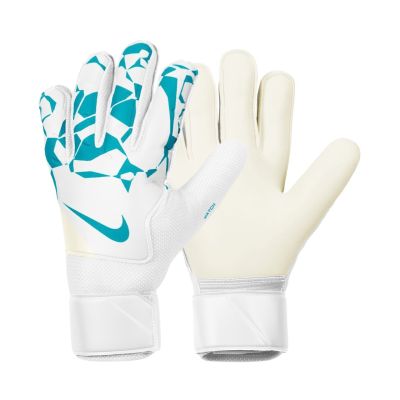 Nike Match Goalkeeper Torwarthandschuhe weiß-blau HQ0257 101