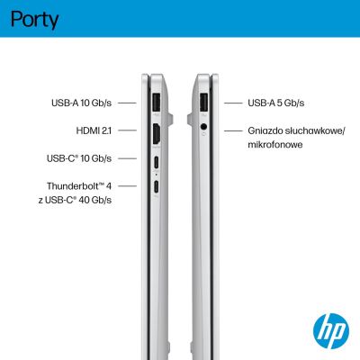 14. HP OmniBook 7 AI 14-fr0003nw Intel Core Ultra 5 225U Laptop, 35,6 cm (14") 2K, 16 GB LPDDR5-SDRAM, 512 GB SSD, Wi-Fi 6E (802.11ax), Windows 11 Pro, AI PC, Silber