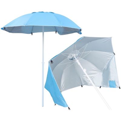 17. Sonnenschirm-Strandschirm 2-in-1 190 cm