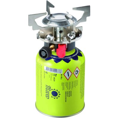 5. Gas-Campingkocher mit Gaskartuschen (Gewinde oder Ventil) ATOS Piezo-Zünder 1,8 kW