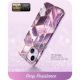 2. Supcase Cosmo Hülle für iPhone 14 Plus – rosa Marmor