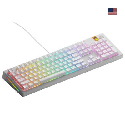 Glorious Gaming GMMK 3 HE 100% vorgefertigte USB-Tastatur QWERTY US-Englisch Weiß