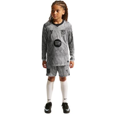 9. Nike FC Barcelona 2026/27 Auswärtstrikot für Kinder, Torwarttrikot, Grau, IO8337 013