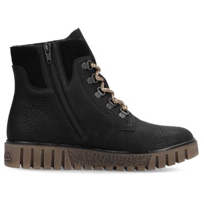 9. Wasserdichte schwarze Damen-Trekkingstiefeletten Rieker Y3433-00
