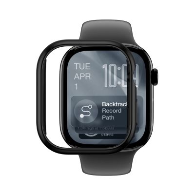 2. AmazingThing Minimalistische Schutzhülle für Apple Watch Series 11 42 mm – Schwarz