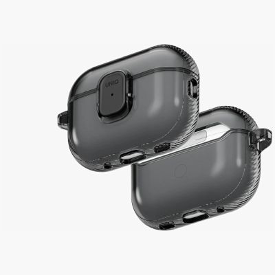 Uniq Glase Pro Schutzhülle für AirPods Pro 3 mit Schloss – Transparent Schwarz