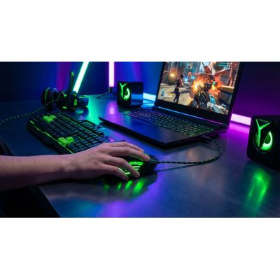 14. Esperanza Wolf EGM201G Computermaus (optisch; 2400 DPI; schwarz)
