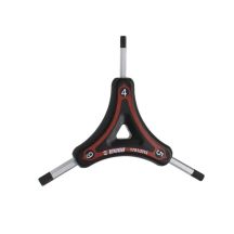 UNIOR Dreiseitiger Inbusschlüssel 4, 5, 6 rot