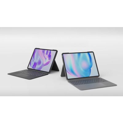 15. Logitech Combo Touch für iPad Air (M2/M3), iPad Air (5. Generation) – GRAU – AMERIKANISCH