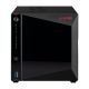 7. AS5404T NAS; Tower; 4x (3,5" SATA HDD/ 2,5" SSD); Intel Celeron N5105; 4 GB DDR4 SODIMM (max. 16 GB), 2x 2,5-GbE, 4x M.2 2280 NVMe PCIe 3.0, 3x USB 3.2 Gen, 1x HDMI 2.0b