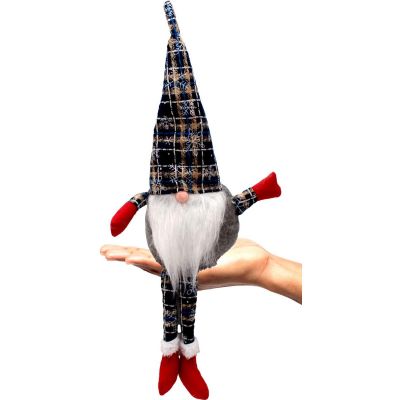 13. Dekorativer Elmon 30+20 cm Marineblau kariert