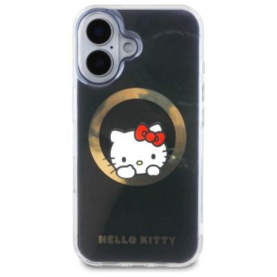 3. Hello Kitty IML Sweet Kitty Magsafe Hülle für iPhone 16 – Schwarz