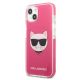 2. Karl Lagerfeld Choupette Head Hülle für iPhone 13 – Fuchsia