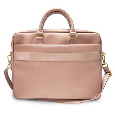 3. Guess Saffiano Script 16" Laptoptasche - Rosa
