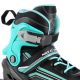 3. NILS Extreme NH18190 2-in-1 Rollschuhe, schwarz und blau, Größe S (29–33), mit austauschbarer Hockeykufe