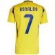 3. adidas Al Nassr FC 24/25 Ronaldo Home Herren-Trikot, gelb, JP0459