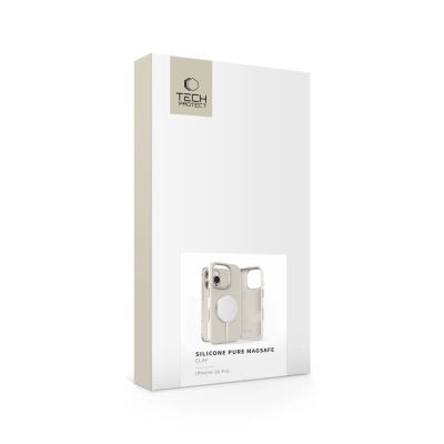 4. Tech-Protect Silikon PU MagSafe Hülle für iPhone 16 Pro – Beige