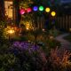 6. Solarlampe tanzt im Wind, bunte Kugeln, 6 LEDs, 75 cm XXL
