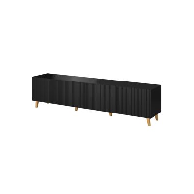 TV-Schrank PAFOS 200x40x52 schwarz matt