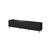 TV-Schrank PAFOS 200x40x52 schwarz matt