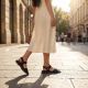 8. Schwarze Damen-Ledersandalen Vinceza 26-62303