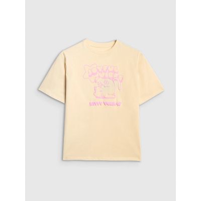 7. Oversized T-Shirt mit Aufdruck für Mädchen 4F 4FJRAW25TTSHF3197-12S