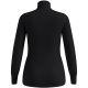 Damen-Funktionsshirt Odlo Active Warm BL Top Turtle Neck LS Half Zip – black, Größe: M
