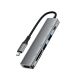 6. Acefast J18 USB-Hub USB-C 6-in-1 HDMI 4K 60Hz PD90W Dockingstation – Grau