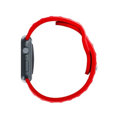 10. 3mk Silikon- Watch für Apple Watch 42/44/45/49 mm – Rot