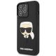 2. Karl Lagerfeld KLHCP14LKH3DBK iPhone 14 Pro 6.1" schwarz / schwarzes Hardcase 3D Rubber Karl`s Head