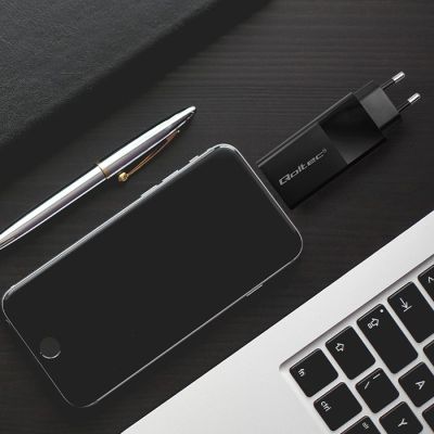 2. QOLTEC GAN POWER PRO LADEGERÄT | 1x USB-C | 1x USB | 100 W | 5–20 V | 1,5–5 A | PD | SCHWARZ